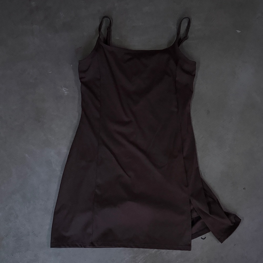 Athletic brown Dress with shorts